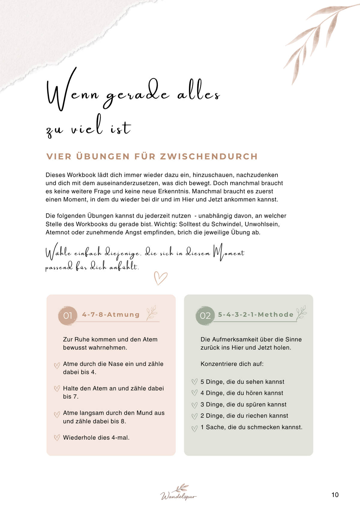 Mein Weg - In Veränderung wachsen - Digitales Selbstcoaching-Workbook