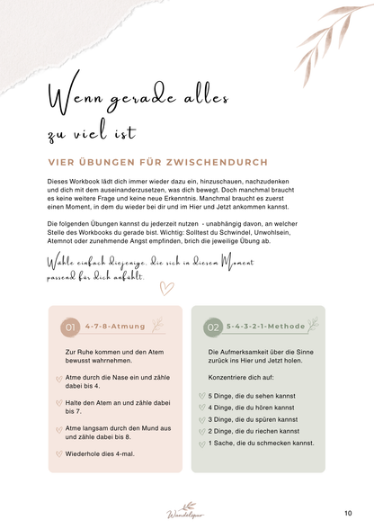 Mein Weg - In Veränderung wachsen - Digitales Selbstcoaching-Workbook