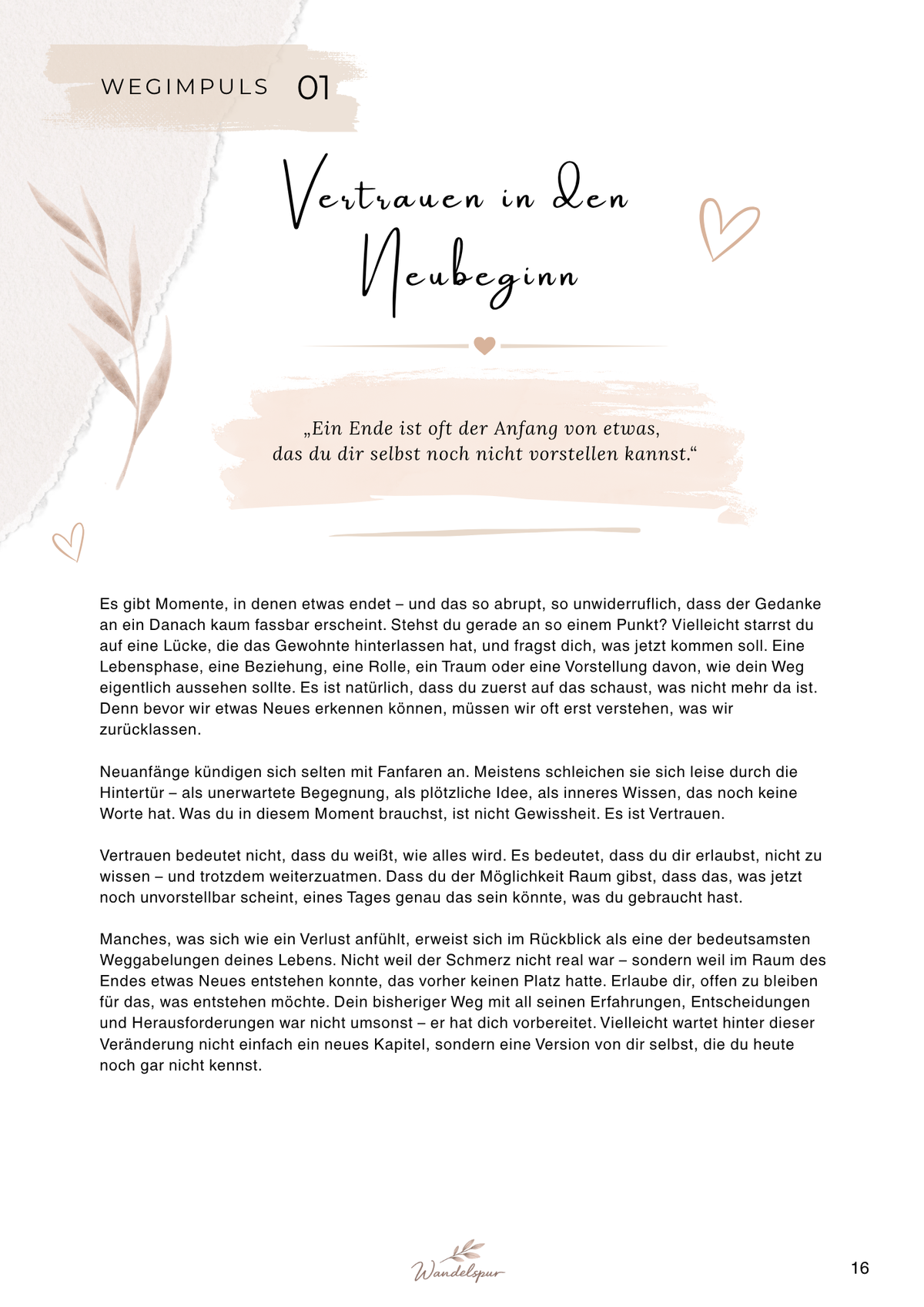 Mein Weg - In Veränderung wachsen - Digitales Selbstcoaching-Workbook